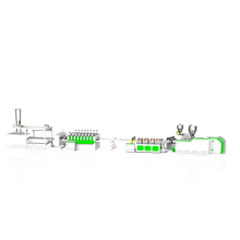 Ligne de production d&#39;extrusion de profil de cadre de porte en plastique WPC