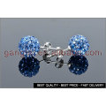 shamballa beads stud earring