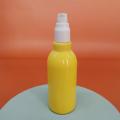 Yellow Lotion Glass Bottle with Pump