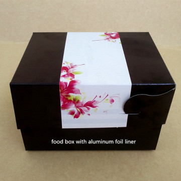 Aluminum foil food paper box