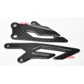 Piezas de la fibra de carbono de la motocicleta Placa del talón para YAMAHA R1 2015