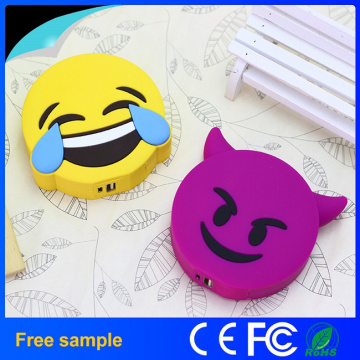 New Arrivals Small Face Power Bank Cartoon PVC Chargeur de téléphone portable