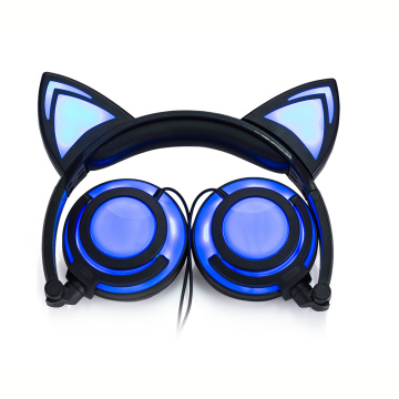 Charging cat ear lighting headphone