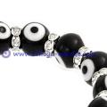 Black Evil Eye Stretch Bracelet