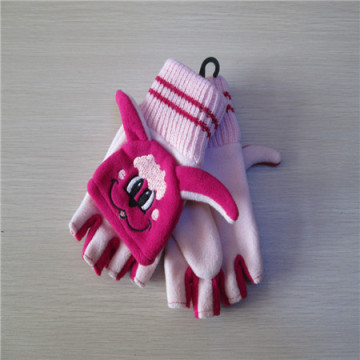 Kinder schneiden Finger Karton Fleece-Handschuhe