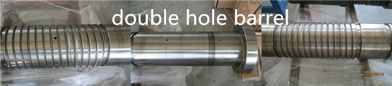 double hole screw barrel