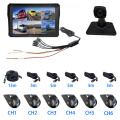 6CH 10.1 inch Touch Screen Car/RV/Bus/Truck AHD Monitor System Vehicle CCTV Camera 1080P Night Vision Reversing Parking Recorder