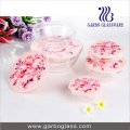 Ensemble de bol en verre 5PCS avec tampon d'impression GB1401-Mg