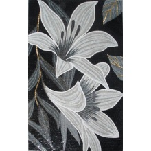 Peinture murale d&#39;art en mosaïque de verre à motif floral fait à la main