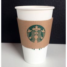 Бумажный рукав для горячей питьевой чашки Starbuck Coffee