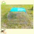 Galvanized Folding Animal Cage