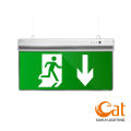 Eye-catching green emergency exit signs
