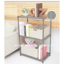 2014 New Adjustable 3 Tiers Powder Coating Perforated Metal Book Shelving for Home (MR603070C3)