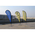 Customized Fiberglass Pole Teardrop Beach  Flying Flag