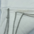 White Color 87% Tencel 13% Linen Mixed Fabric