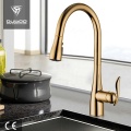 Elegant Deck Mounted Pull Down Kitchen Sink Faucet