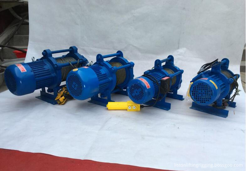 Electric wire rope winch