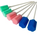 Disposable medical sponge stick foam oral swab