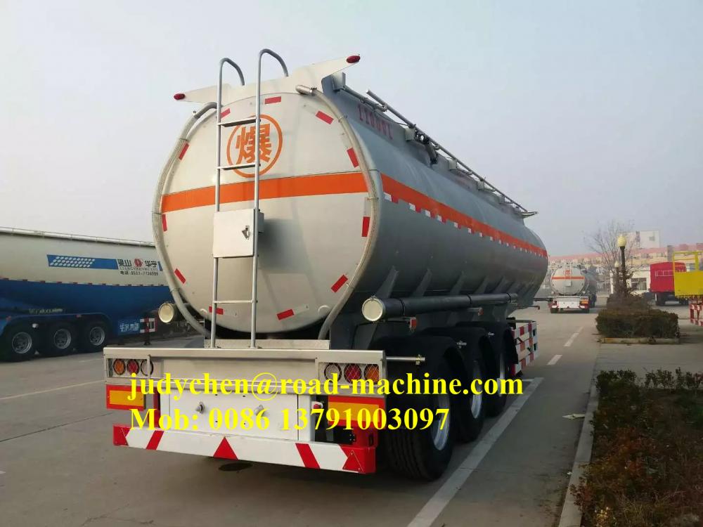 Aluminum 3 Axle Fuel Tanker Semi Trailer