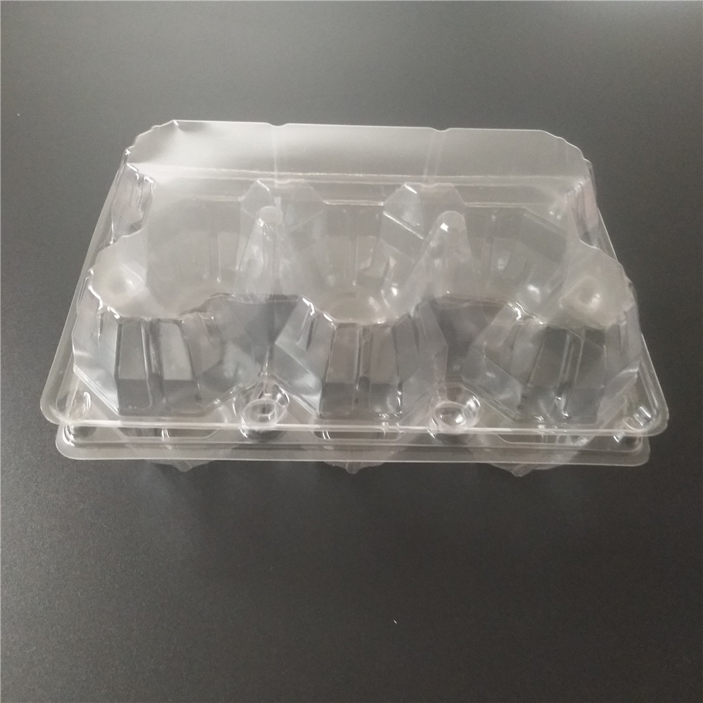 clear 6 hole egg tray