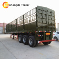 3 Axles Side Wall Grain Farm Fence Trailer