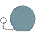 Solid color round design wallet keychain purse
