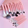 Low MOQ Free Sample Pink Makeup Brush Set