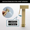 Gebürstetes goldenes Handheld Bidet Sprayer für Toilette WC