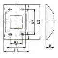 Acier inoxydable serrure cale ouverte