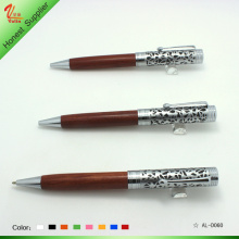 Logo Printed and Wood Engrave Ball Pen