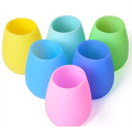 Food Grade Silicone Drinkware Pastel  Cups