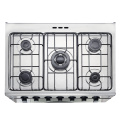 Forno de aço inoxidável de faixa de gás personalizado e cooktop