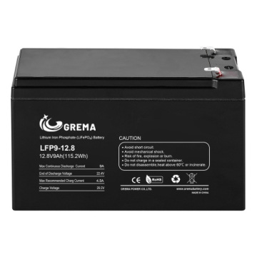 12V9AH LIFEPO4 Bateria Substitua a bateria de chumbo ácido