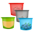 Plástico de silicona reutilizable Embalajes de alimentos Bolsas de almacenamiento