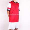 high polyester soccer jersey with shorts for mens training