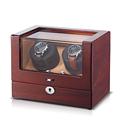 2 Slots Mechanical Display Wooden Watch winder