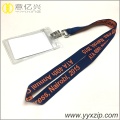 Diseño personalizado de bolsillo personalizado trenzado cuello lanyards