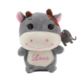 Jouet en peluche animal de vache cuddly