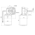 Maintex 24V 80W 320rpm Worm Gear Motor