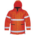 5 in 1 High Visibility Winter Parka Ropa impermeable Chaqueta reflectante de seguridad Adulto&#39;s