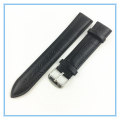 22MM Custom Black Leather Watch Straps