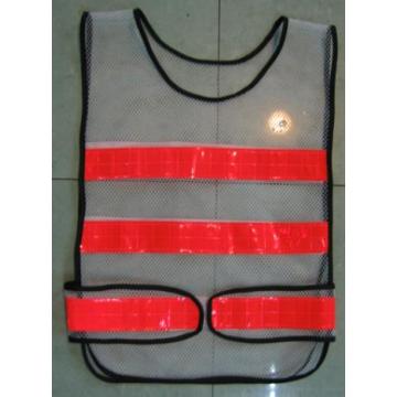 Yj-5018 Black Polyester Reflective Hi Vis Safety Mesh Vest Harness Workwear