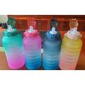 64oz. water bottle with times Motivational Drinking Water Bottles with Carrying Strap