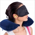 Inflatable car neck support massage travel pillow