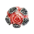 Fashion Red Flower Shape Coral Bead Jewelry Accessory DIY 25 * 25mm