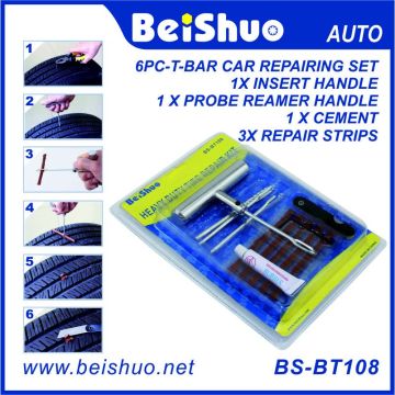 7PCS Car Van Tyre Emergency Puncture Repair Kit with 3 Strips