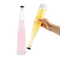 Tall Round Shape Glass Wine Bottle