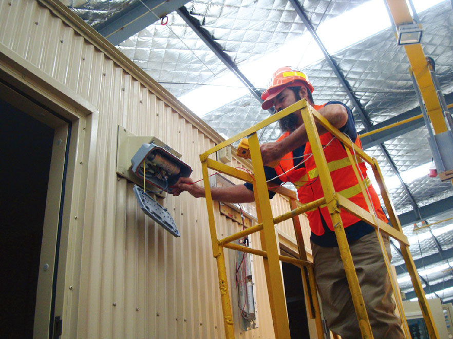 electrical test for Modular Gym Room Flatpack Type