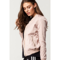 Matte Satin Womens Bomber Jacket