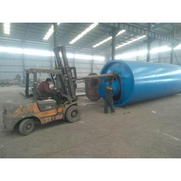 gas/oil heating system waste plastic pyrolysis machine